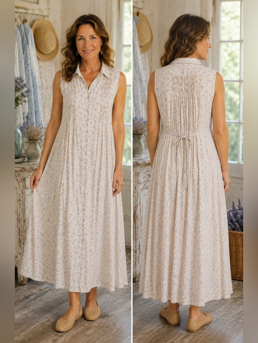 April Cornell Vintage Midi/Maxi Dress M